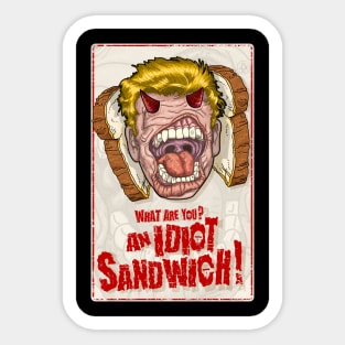 Devil Chef, what are you an idiot sandwich Sticker